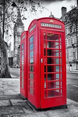 Фотообои Телефонная будка в Лондоне