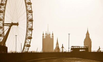 Винтажные фотообои Панорама Лондона